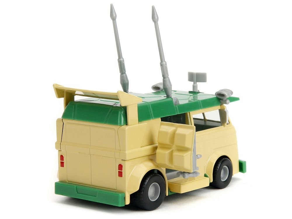 Party Wagon Green and Beige "Teenage Mutant Ninja Turtles" "Hollywood Rides" Series Diecast Model Car by Jada view 4