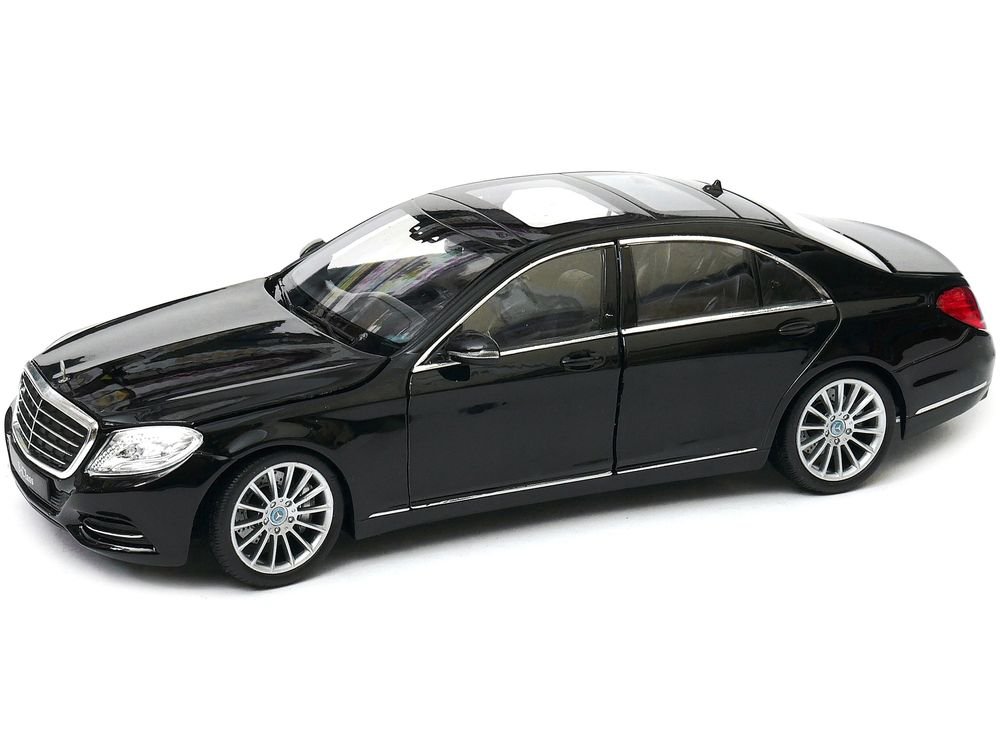 Mercedes Benz S Class with Sunroof Black "NEX Models" 1/24 Diecast Model Car by Welly view 3
