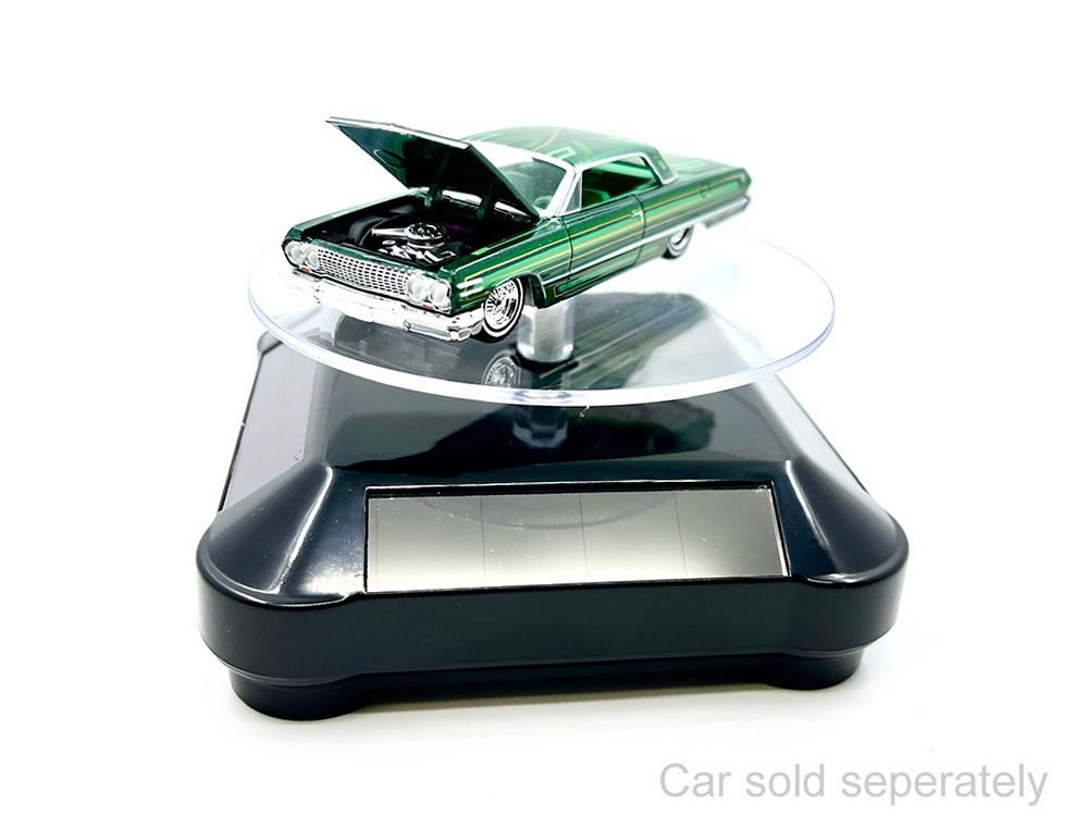 3.5″ Solar Rotating Display Stand with Black Base for 1/64 Scale Model Cars11 view 3
