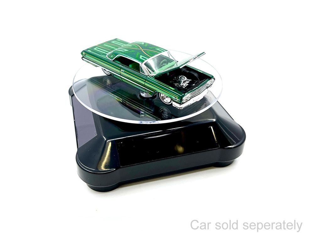 3.5″ Solar Rotating Display Stand with Black Base for 1/64 Scale Model Cars11 view 4