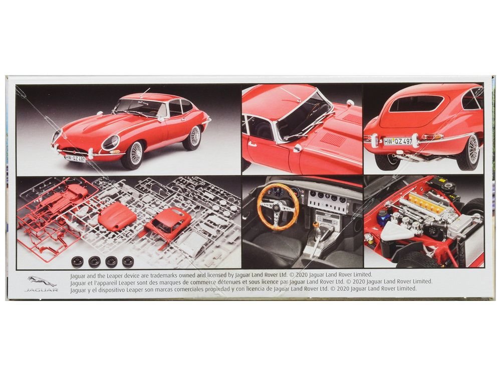 Level 5 Model Kit Jaguar XK-E (E-Type) 1/24 Scale Model by Revell view 3