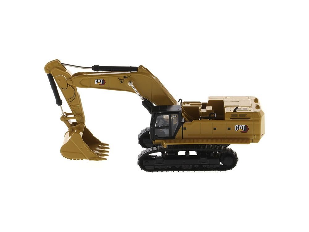 CAT Caterpillar 395 Next-Generation Hydraulic Excavator (Mass Excavation Version) Yellow "High Line Series" 1/87 (HO) Scale Diecast Model by Diecast Masters view 2