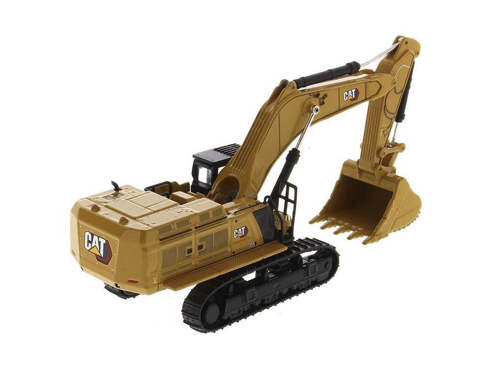 CAT Caterpillar 395 Next-Generation Hydraulic Excavator (Mass Excavation Version) Yellow "High Line Series" 1/87 (HO) Scale Diecast Model by Diecast Masters view 5