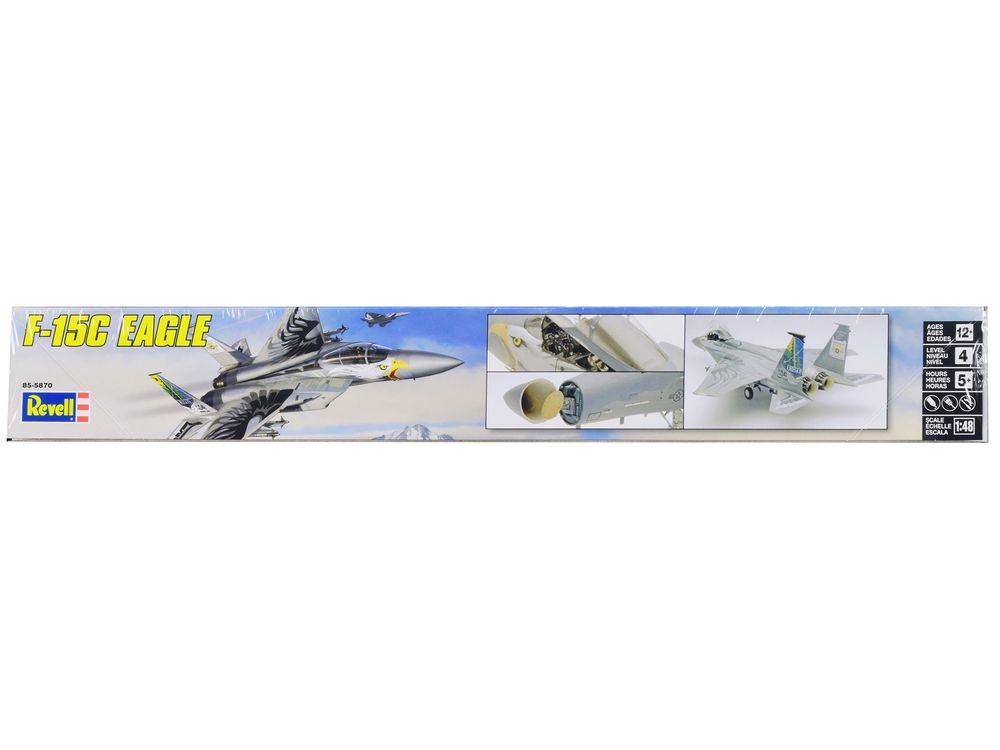 Level 4 Model Kit McDonnell Douglas F-15C Eagle Fighter Aircraft 1/48 Scale Model by Revell view 3