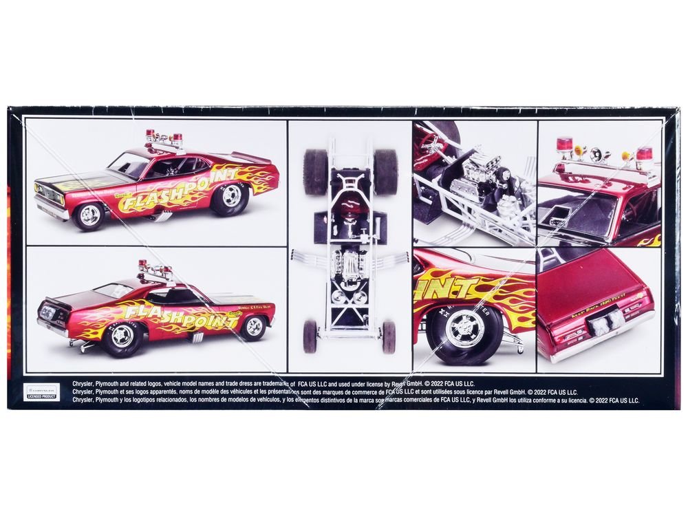 Level 4 Model Kit 1970 Plymouth Duster Funny Car 1/24 Scale Model by Revell view 4