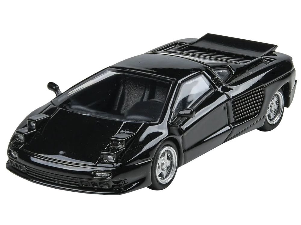 1991 Cizeta V16T Black 1/64 Diecast Model Car by Paragon Models view 2