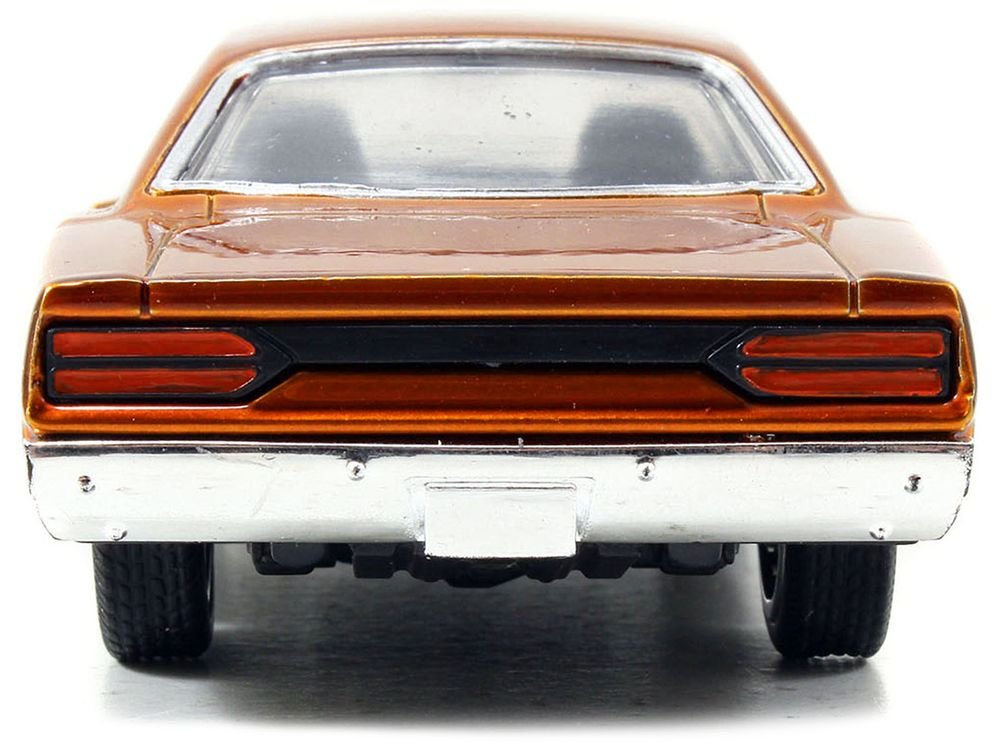Dom's Plymouth Road Runner Orange Metallic with Matt Black Hood "Fast & Furious" Series 1/32 Diecast Model Car by Jada view 4