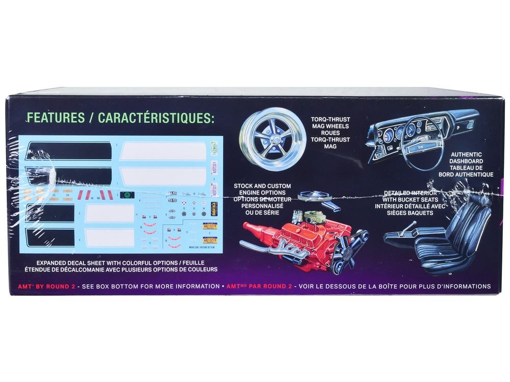 Skill 2 Model Kit 1970 Chevrolet Chevelle SS "John Wick" (2014) Movie 1/25 Scale Model by AMT view 2