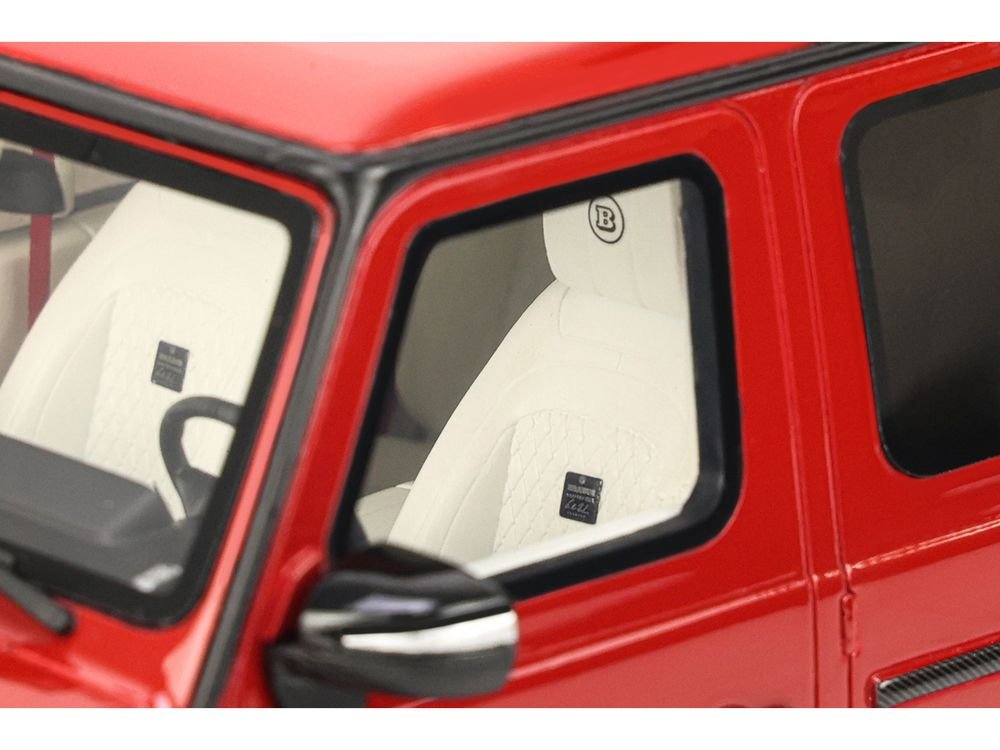 2022 Brabus 900 Rocket Edition Red with Carbon Hood 1/18 Model Car by GT Spirit view 2