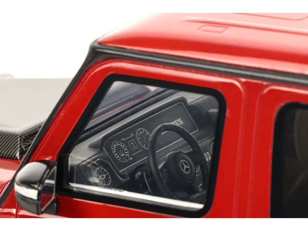 2022 Brabus 900 Rocket Edition Red with Carbon Hood 1/18 Model Car by GT Spirit view 3