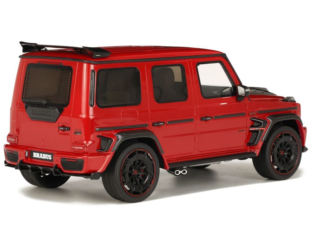 2022 Brabus 900 Rocket Edition Red with Carbon Hood 1/18 Model Car by GT Spirit view 5