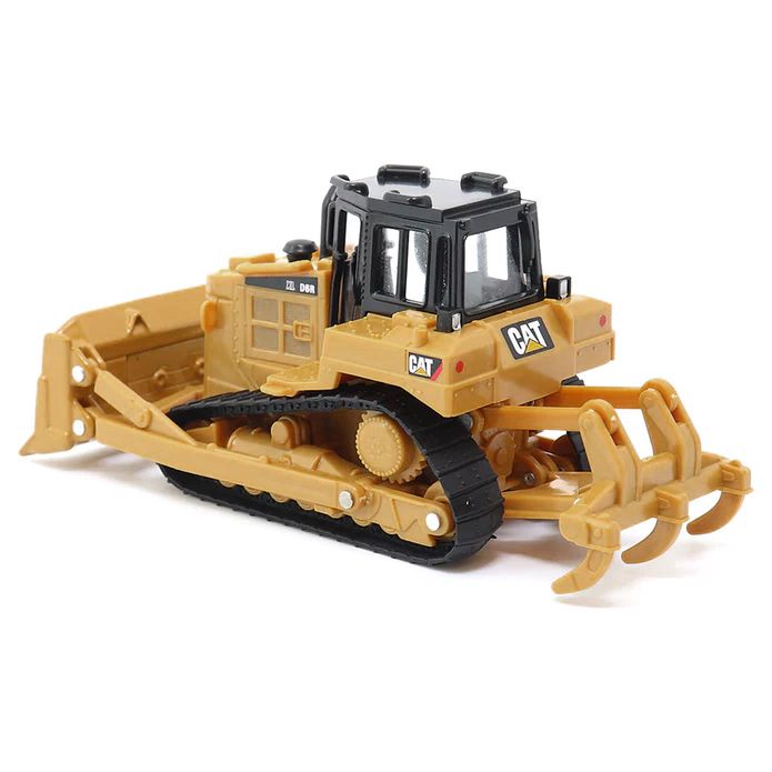 CAT Caterpillar D6R Track-Type Tractor Yellow and Black 1/64 Diecast Model by Diecast Masters view 4