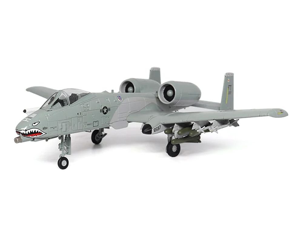 Fairchild Republic A-10 Thunderbolt II "Warthog" Attack Aircraft "75th Fighter Squadron 23rd Fighter Group Bagram AFB Afghanistan" (2011) United States Air Force 1/72 Diecast Model by Militaria Die Cast view 2