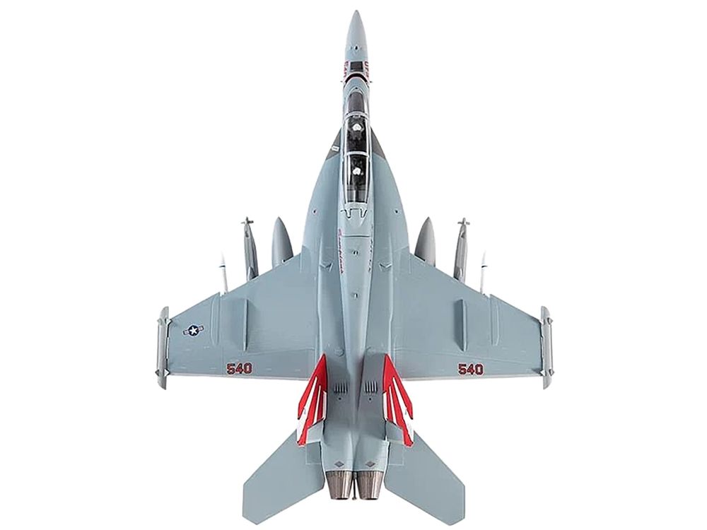 Boeing EA-18G Growler Aircraft "VAQ-132 Scorpions" United States Navy 1/72 Diecast Model by JC Wings view 4