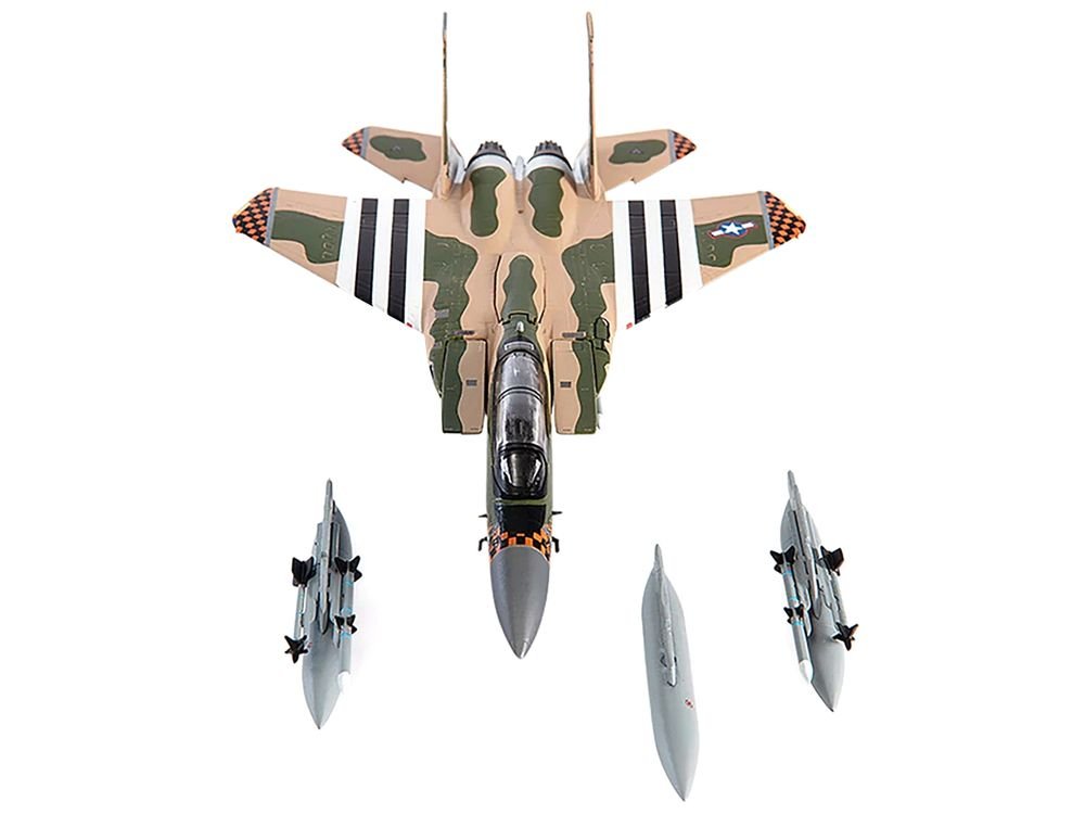 McDonnell Douglas F-15C Eagle Fighter Aircraft "173rd Fighter Wing" (2020) United States Air National Guard 1/144 Diecast Model by JC Wings view 2