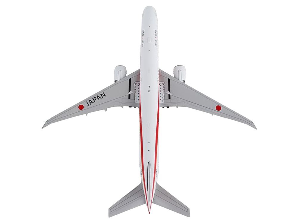 Boeing 777-300ER Commercial Aircraft "Japan Air Self-Defense Force" White with Red Stripes "Gemini Macs" Series 1/400 Diecast Model Airplane by GeminiJets view 3