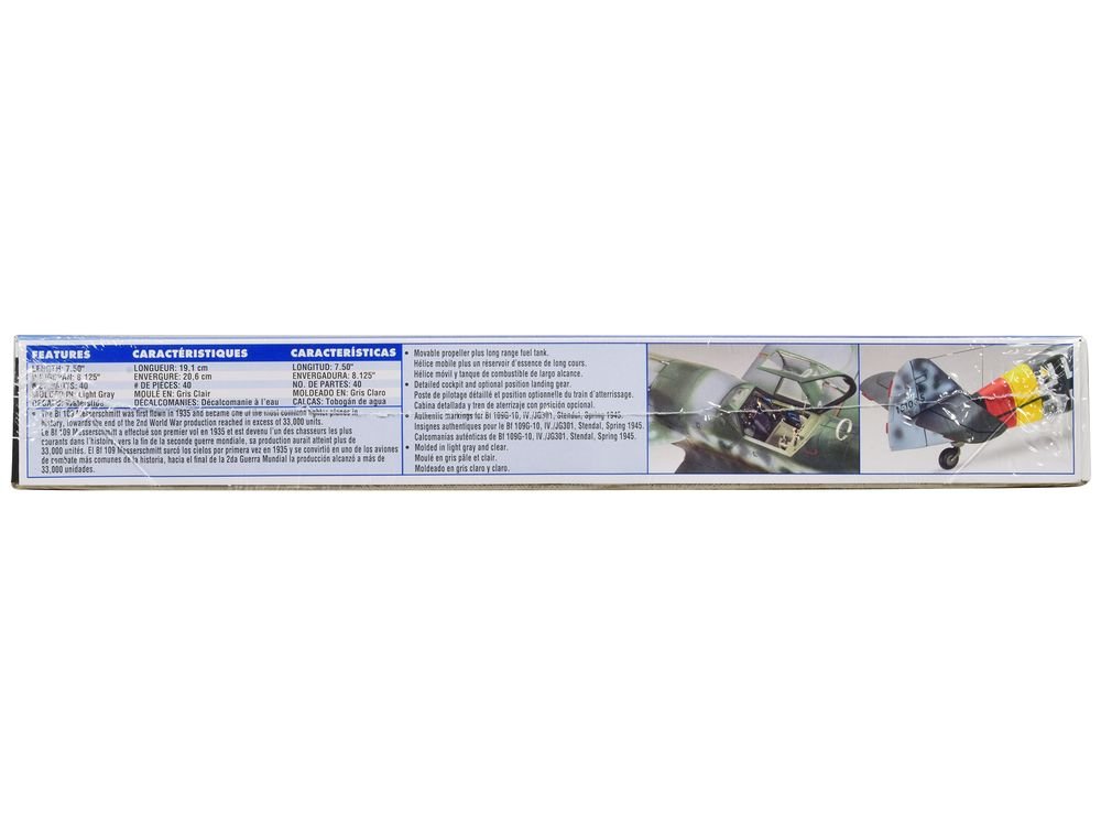 Level 4 Model Kit Messerschmitt Bf 109G-10 Fighter Aircraft "Germany's Famous World War II Fighter" 1/48 Scale Model by Revell view 3
