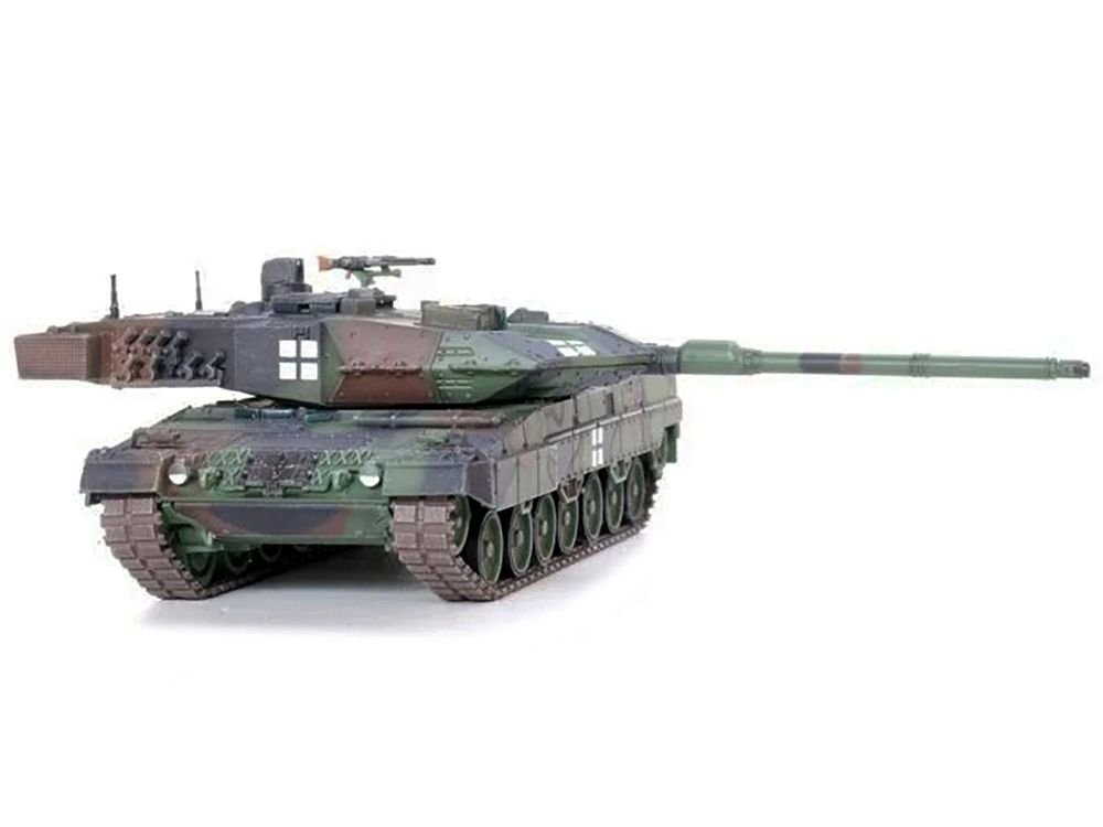 Leopard 2A6 Main Battle Tank Green Camouflage "Ukrainian Army" "Armor Premium" Series 1/72 Diecast Model by Panzerkampf view 4