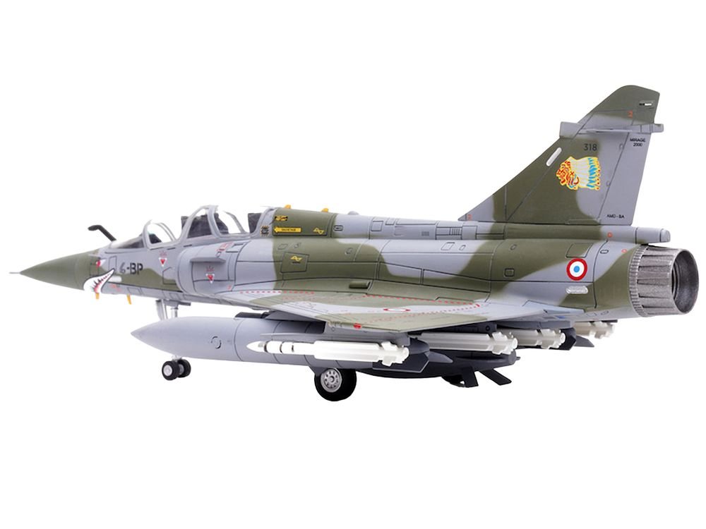 Dassault Mirage 2000N Fighter Aircraft "Escadron de Chasse 2/4 La Fayette Luxeuil" (2004) French Air Force "Wing" Series 1/72 Diecast Model by Panzerkampf view 4