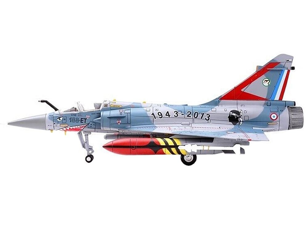 Dassault Mirage 2000-5F Fighter Aircraft "70th Anniversary of Corsica Squadron" French Air Force "Wing" Series 1/72 Diecast Model by Panzerkampf view 5