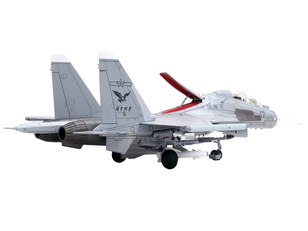 Sukhoi Su-30MKK Flanker-G Fighter Aircraft #17 "People's Liberation Army (PLA) Naval Aviation's Sea and Air Eagle Regiment" Chinese Air Force "Wing" Series 1/72 Diecast Model by Panzerkampf view 2