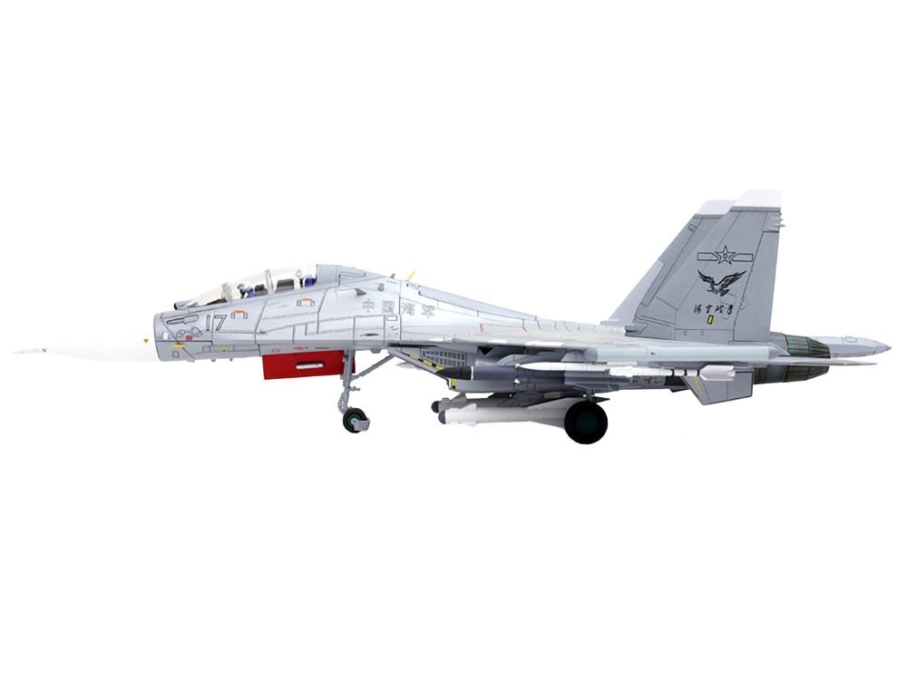 Sukhoi Su-30MKK Flanker-G Fighter Aircraft #17 "People's Liberation Army (PLA) Naval Aviation's Sea and Air Eagle Regiment" Chinese Air Force "Wing" Series 1/72 Diecast Model by Panzerkampf view 3