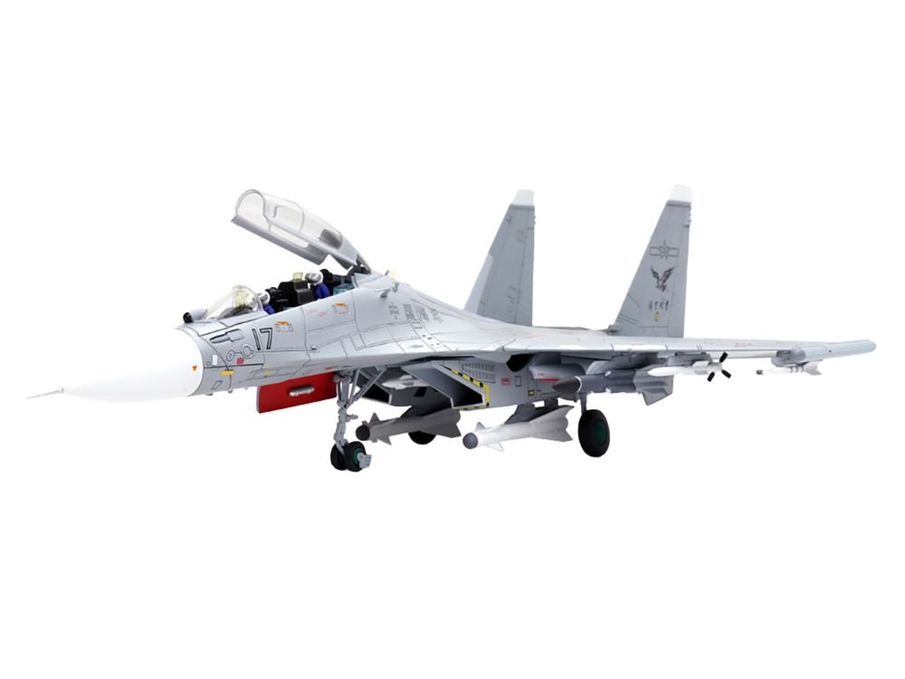 Sukhoi Su-30MKK Flanker-G Fighter Aircraft #17 "People's Liberation Army (PLA) Naval Aviation's Sea and Air Eagle Regiment" Chinese Air Force "Wing" Series 1/72 Diecast Model by Panzerkampf view 4