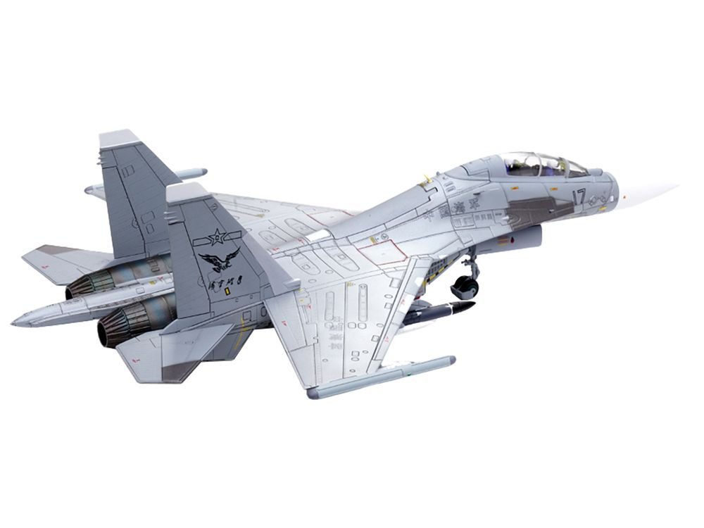 Sukhoi Su-30MKK Flanker-G Fighter Aircraft #17 "People's Liberation Army (PLA) Naval Aviation's Sea and Air Eagle Regiment" Chinese Air Force "Wing" Series 1/72 Diecast Model by Panzerkampf view 5