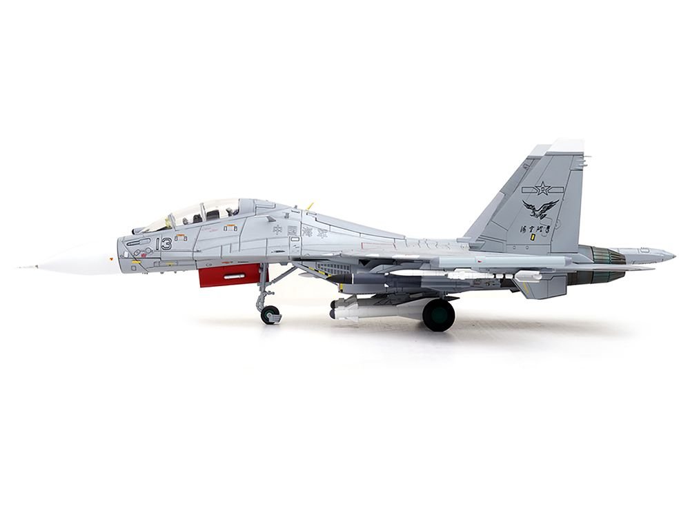 Sukhoi Su-30MKK Flanker-G Fighter Aircraft #13 "People's Liberation Army (PLA) Naval Aviation's Sea and Air Eagle Regiment" Chinese Air Force "Wing" Series 1/72 Diecast Model by Panzerkampf view 2