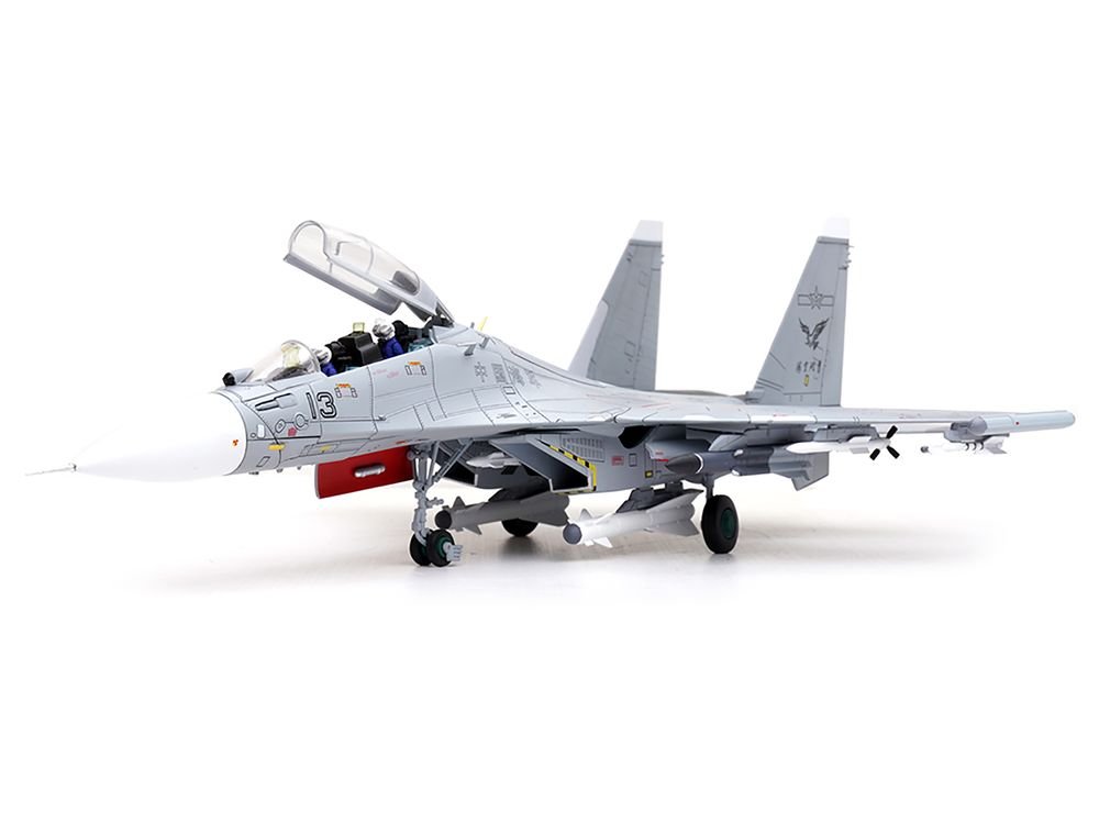 Sukhoi Su-30MKK Flanker-G Fighter Aircraft #13 "People's Liberation Army (PLA) Naval Aviation's Sea and Air Eagle Regiment" Chinese Air Force "Wing" Series 1/72 Diecast Model by Panzerkampf view 3