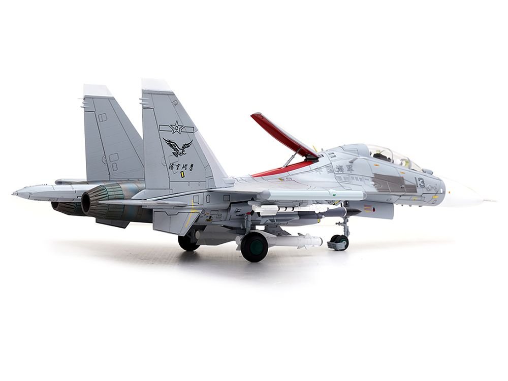 Sukhoi Su-30MKK Flanker-G Fighter Aircraft #13 "People's Liberation Army (PLA) Naval Aviation's Sea and Air Eagle Regiment" Chinese Air Force "Wing" Series 1/72 Diecast Model by Panzerkampf view 4