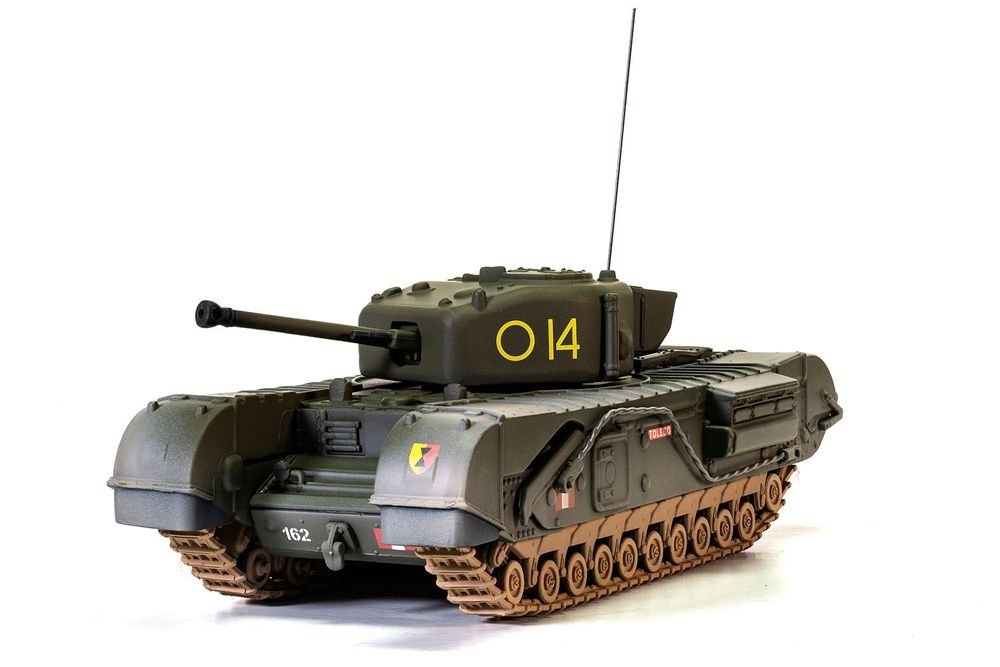 Churchill Mk.IV Tank "'To Catch a Tiger' 'Toledo' C Squadron 14 Troop 21st Army Tank Brigade Tunisia" (1943) British Royal Army "Military Legends" Series 1/50 Diecast Model by Corgi view 2