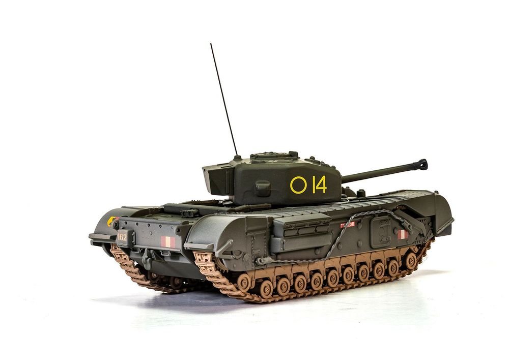 Churchill Mk.IV Tank "'To Catch a Tiger' 'Toledo' C Squadron 14 Troop 21st Army Tank Brigade Tunisia" (1943) British Royal Army "Military Legends" Series 1/50 Diecast Model by Corgi view 4