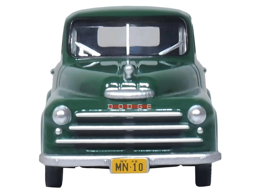 1948 Dodge B-1B Pickup Truck Green "Railway Express Agency" 1/87 (HO) Scale Diecast Model Car by Oxford Diecast view 3