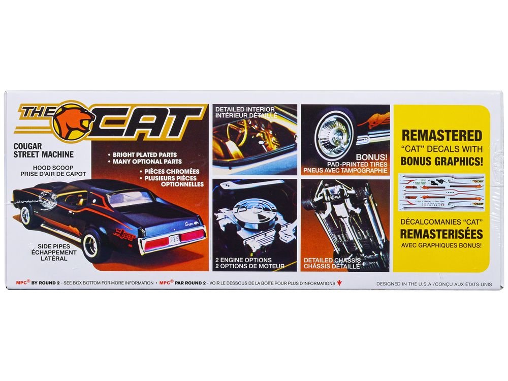 Skill 2 Model Kit 1973 Mercury Cougar "The Cat" 1/25 Scale Model by MPC view 3
