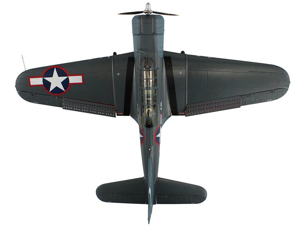 Douglas SBD-5 Dauntless Bomber Aircraft "VB-16 USS Lexington" (1943) United States Navy "Premium Collection" 1/32 Diecast Model by Hobby Master view 4