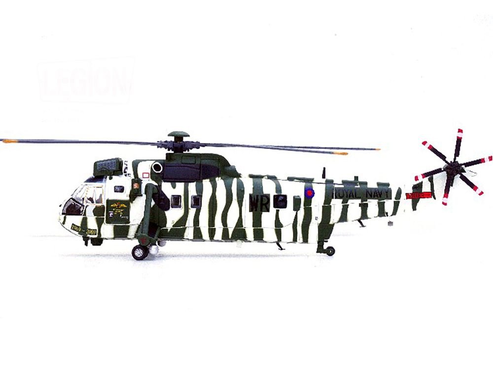 Westland Sea King HC.4 Helicopter "40th Anniversary Livery 848 Naval Air Squadron Commando Helicopter Force Royal Naval Air Station Yeovilton Somerset" (2009) British Royal Navy 1/72 Diecast Model by Legion view 3