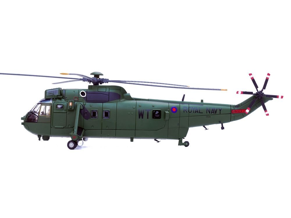 Westland Sea King HC.4 Helicopter "Green Livery 848 Naval Air Squadron Commando Helicopter Force Royal Naval Air Station Yeovilton Somerset" (2009) British Royal Navy 1/72 Diecast Model by Legion view 2