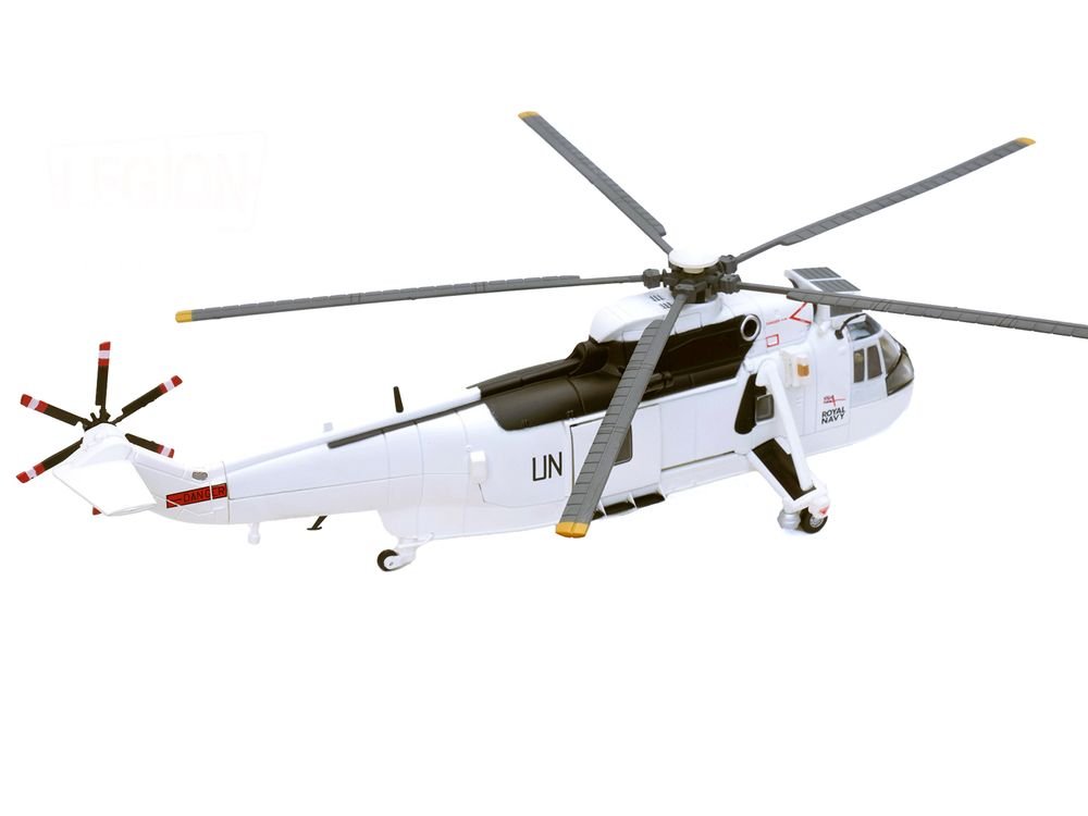 Westland Sea King HC.4 Helicopter "White Livery 845 Naval Air Squadron United Nations Protection Force Bosnia/Croatia" (1995) British Royal Navy 1/72 Diecast Model by Legion view 2