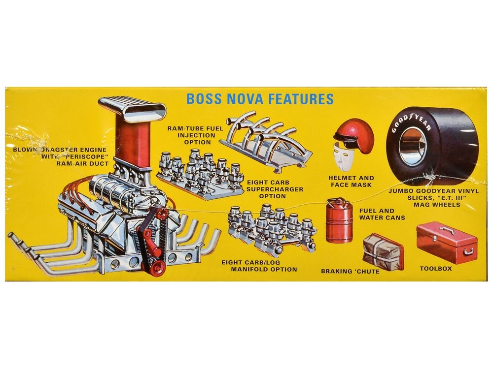 Skill 2 Model Kit Boss Nova Funny Car 1/25 Scale Model by AMT view 3