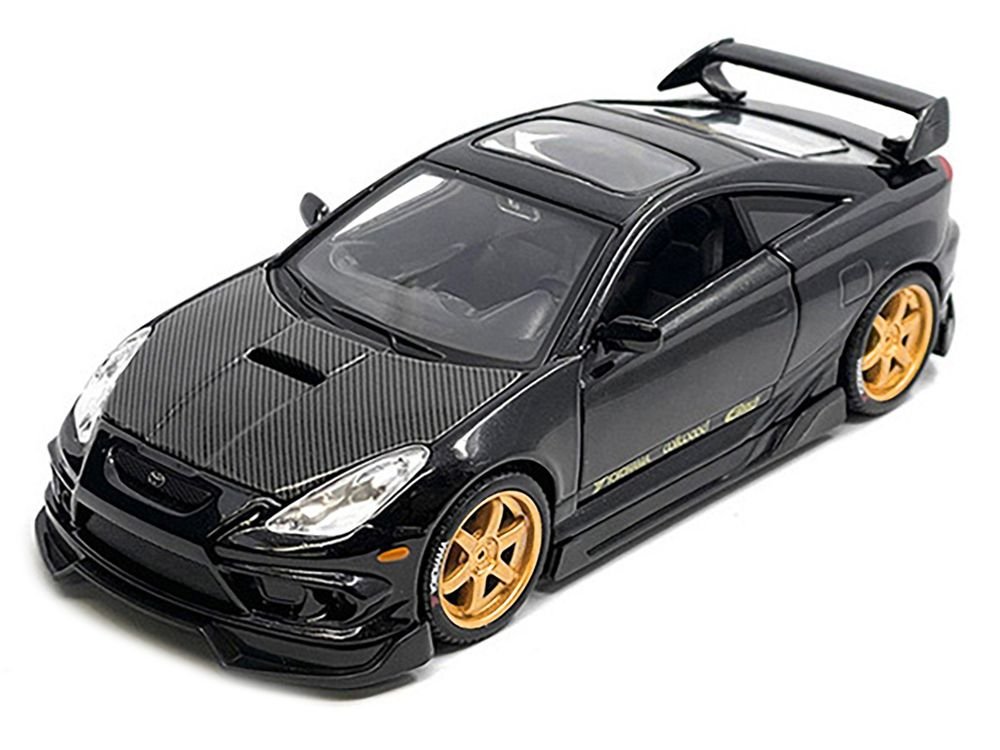 Toyota Celica GT-S Black with Carbon Hood and Sunroof "Maisto Design Tokyo Mod" Series 1/24 Diecast Model Car by Maisto view 2