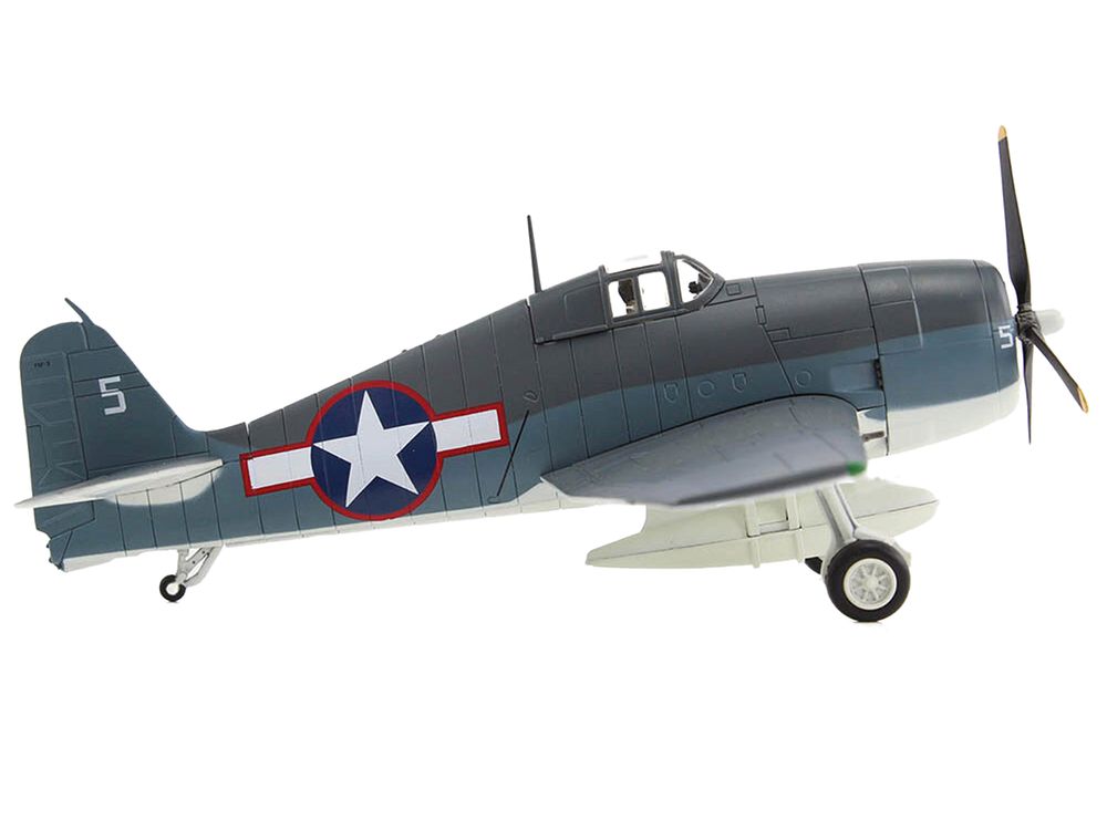 Grumman F6F-3 Hellcat Fighter Aircraft "Ruth-Less Lt. Oscar Chenoweth VF-38 Segi Point Airstrip New Georgia Island" (1943) United States Navy "Air Power Series" 1/72 Diecast Model by Hobby Master view 2