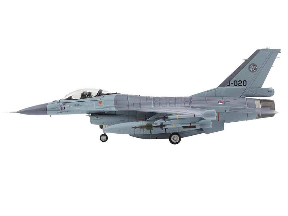 Lockheed F-16AM Fighting Falcon Fighter Aircraft "313 Squadron Afghanistan" (2008) Royal Netherlands Air Force (RNLAF) "Air Power Series" 1/72 Diecast Model by Hobby Master view 3