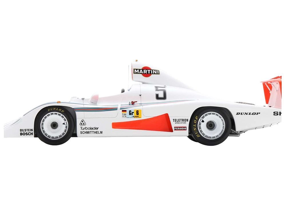 Porsche 936/78 #5 Jacky Ickx - Henri Pescarolo - Jochen Mass "Martini Racing Porsche System" "24 Hours of Le Mans" (1978) with Acrylic Display Case 1/18 Model Car by Spark view 2