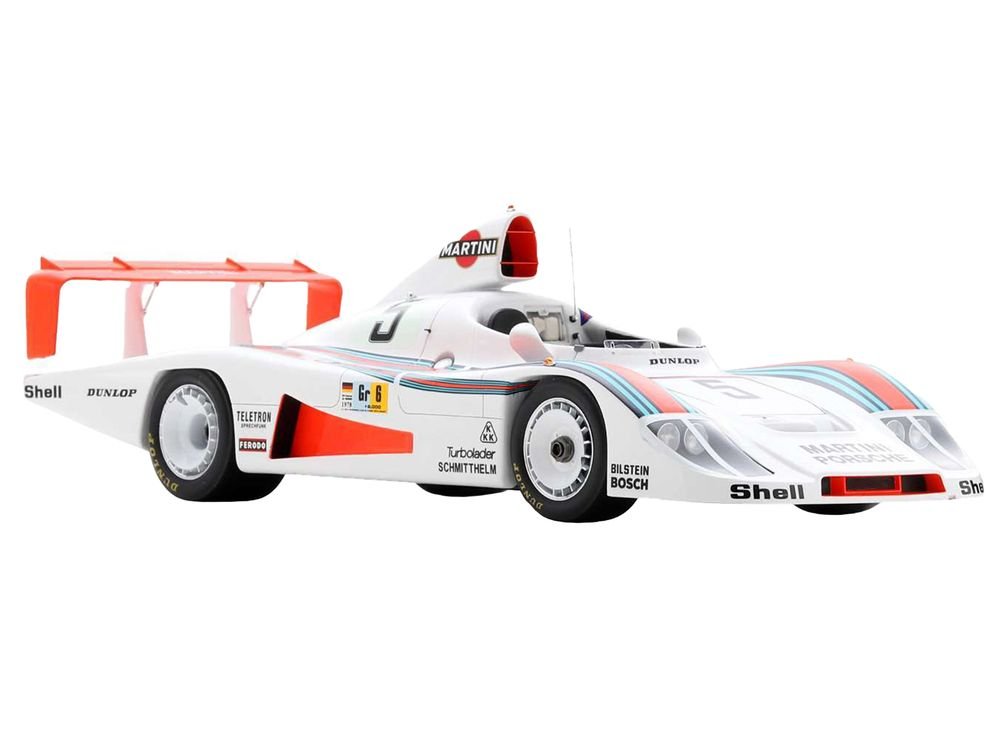 Porsche 936/78 #5 Jacky Ickx - Henri Pescarolo - Jochen Mass "Martini Racing Porsche System" "24 Hours of Le Mans" (1978) with Acrylic Display Case 1/18 Model Car by Spark view 3