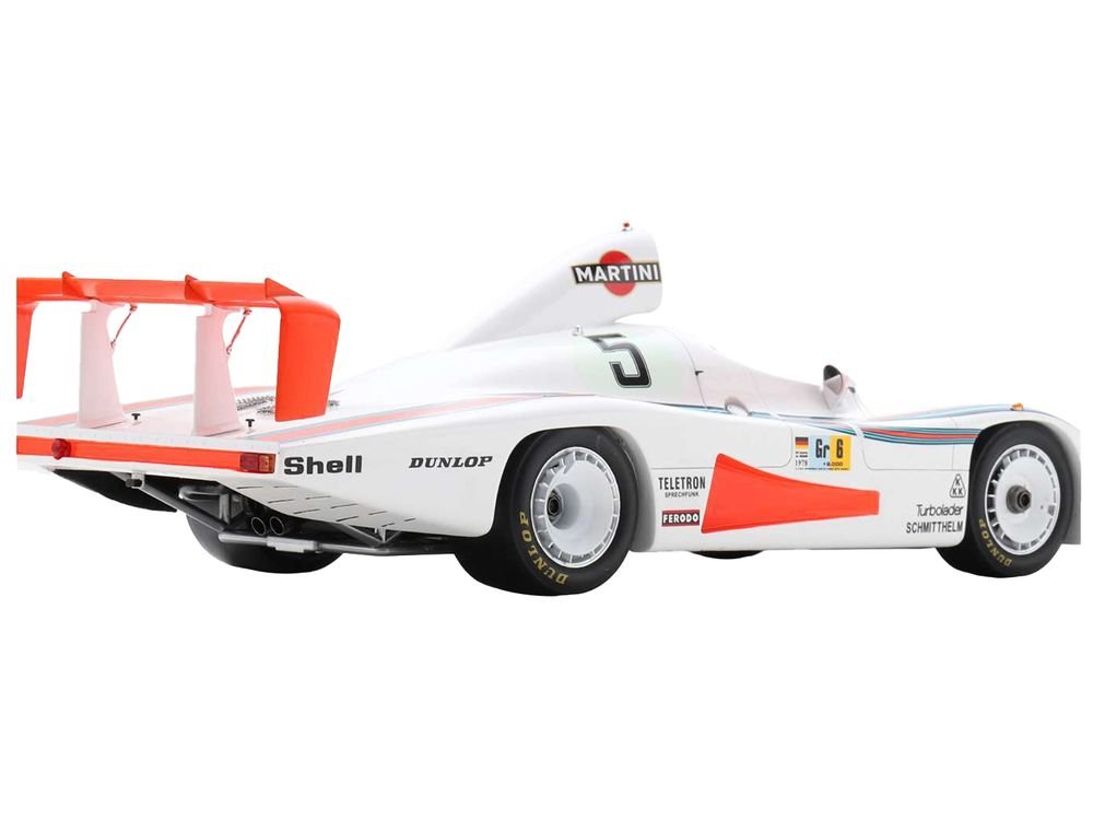 Porsche 936/78 #5 Jacky Ickx - Henri Pescarolo - Jochen Mass "Martini Racing Porsche System" "24 Hours of Le Mans" (1978) with Acrylic Display Case 1/18 Model Car by Spark view 4