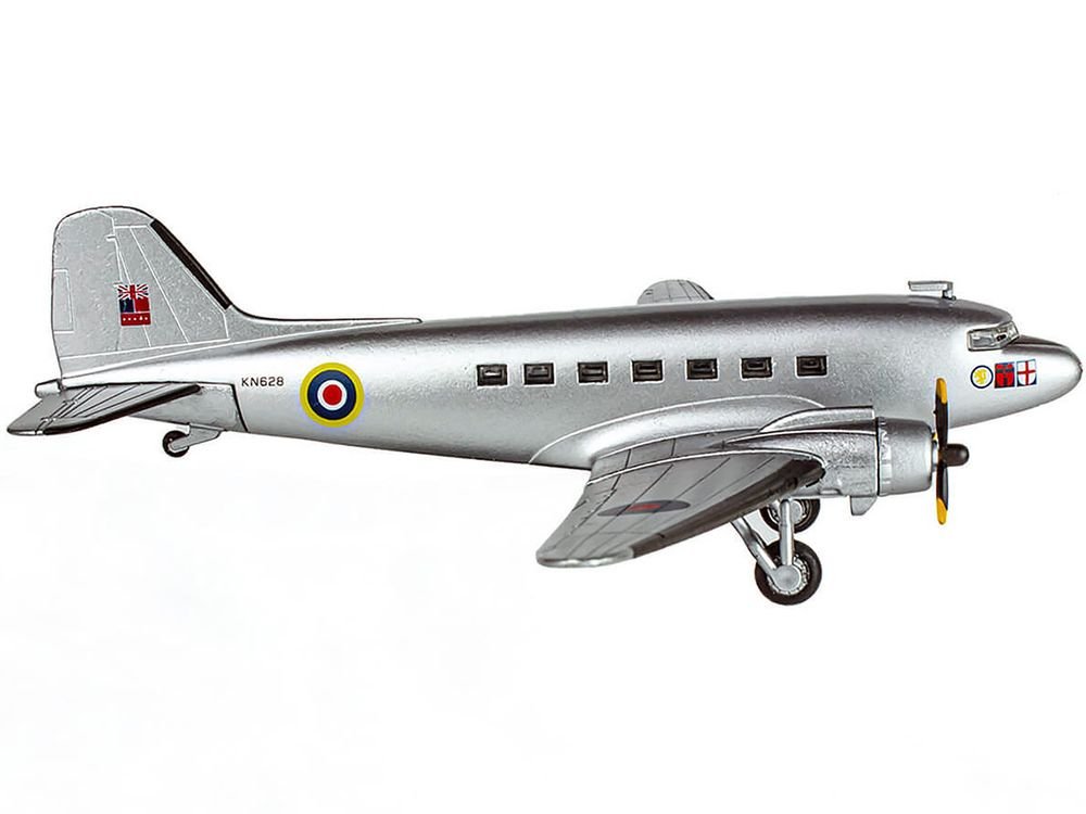 Douglas C-47 Dakota Transport Aircraft "Field Marshal Montgomery No. 24 Squadron" Royal Air Force (1945) "Planes of World War II" Series 1/144 Diecast Model Airplane by Luppa view 2