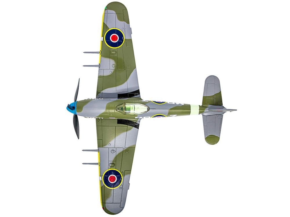 Hawker Typhoon Mk IB Fighter-Bomber Aircraft "No. 245 (Northern Rhodesian) Squadron" Royal Air Force (1942) "Planes of World War II" Series 1/72 Diecast Model Airplane by Luppa view 3