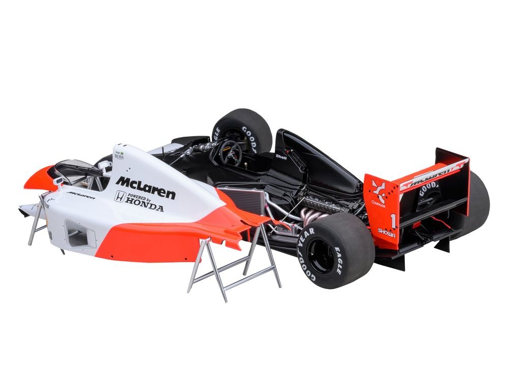 McLaren Honda MP4/6 #1 Ayrton Senna 2nd Place Formula One F1 Japanese GP (1991) (with McLaren Logo) 1/18 Model Car by Autoart view 2