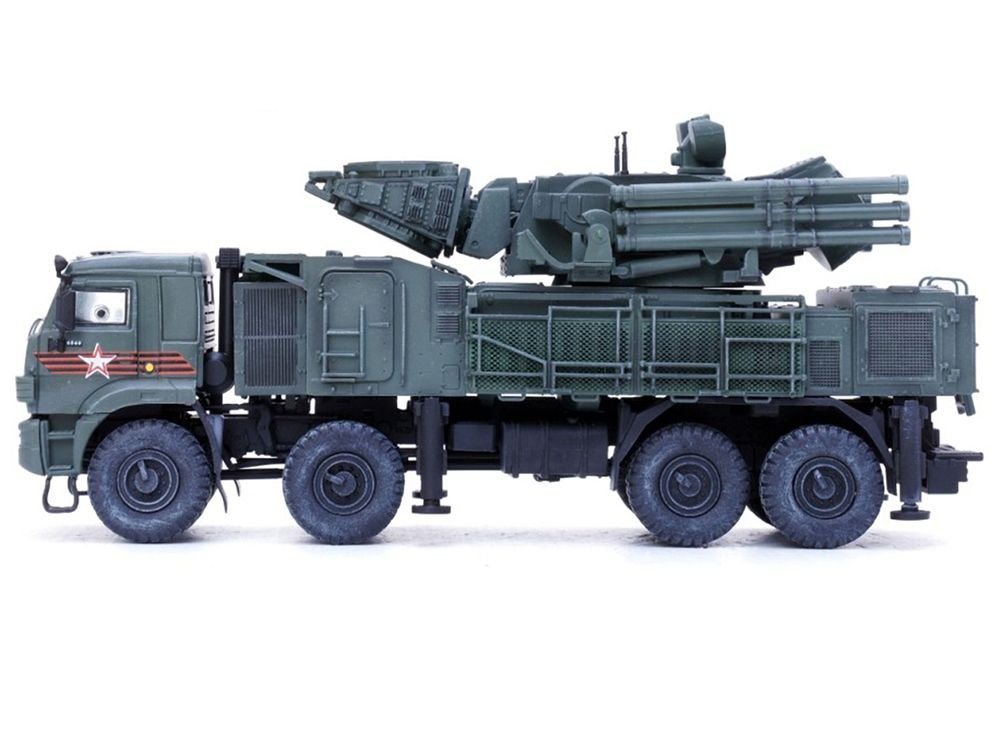 Pantsir S1 96K6 Self-Propelled Air Defense Weapon System "Victory Day Parade" Russian Army "Armor Premium" Series 1/72 Diecast Model by Panzerkampf view 2